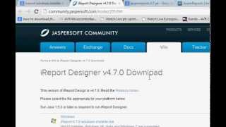 Java prog113 Reports  Jasper iReports Getting started Download and installation [upl. by Ahearn]