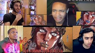 Jojos bizarre adventure Steel Ball Run opening by Disco ballad Reactions [upl. by Magel993]