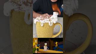 How To Make Flanders Hot Chocolate From The Simpsons shorts asmr mukbang [upl. by Wettam201]