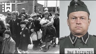 Ejecución de un guardia de Auschwitz que golpeaba a mujeres hombres y niños con vara Paul Szczurek [upl. by Aniham510]