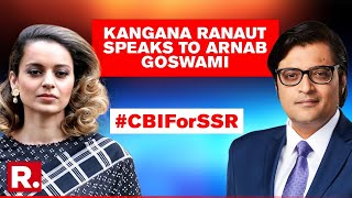 Sushants Case Kangana Ranaut Speaks To Arnab On SC Nod For CBI Probe  Republic TVs Exclusive [upl. by Atirak]