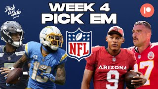 NFL Pick Em Week 4 Predictions [upl. by Donella]