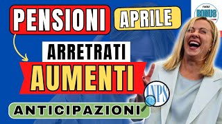 ULTIME NOVITÀ sulle PENSIONI di APRILE PAGAMENTI date aumenti e aggiornamenti IRPEF 2024 ANTICIPI [upl. by Ahsinut]