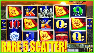 OMG Rare 5 SCATTER Bonus HUGE WIN Golden Century Dragon Link Slot Machine [upl. by Ainex]