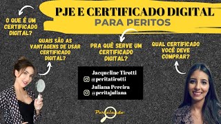 PJE e certificado digital para peritos [upl. by Ellenet939]