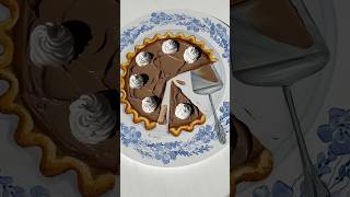 Chocolate 🍫 French silk pie 🥧 asmrvideo creativeart aesteticvideo frenchpastry dessert pie [upl. by Olen]