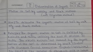 Determination of organic matter in soil by walkley and black method [upl. by Ingvar]