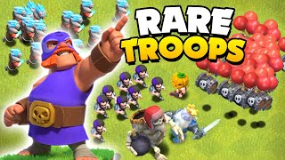 Footage of EVERY Limited Edition Troop for Clash of Clans [upl. by Xylon]