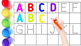 ABCD for kids how to write AlphabetABC Song Alphabets for Kids preschool learning video [upl. by Valsimot]