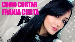 🌟COMO EU CORTO MINHA FRANJA LONGA OU CURTA DICAS [upl. by Enneibaf]