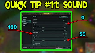 Quick TipTrick 11  Optimal Sound Settings [upl. by Conney733]