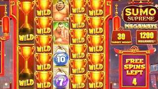 SUMO SUPREME MEGAWAYS SLOT PAYS SOME BIG WINS [upl. by Paddie259]