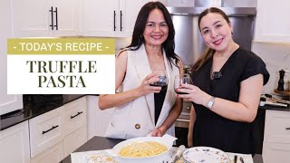 Easy Truffle Pasta Recipe with my friend May  Marjorie Barretto [upl. by Stuart732]