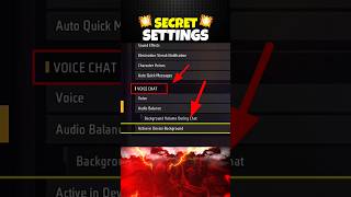 Secret Settings Only 1 Players Know 🏆  Free Fire shorts [upl. by Tallu746]