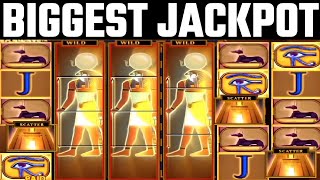 BIGGEST JACKPOT EVER  Eye Of Horus Megaways Jackpot UK Bookies Slots Online [upl. by Richlad]