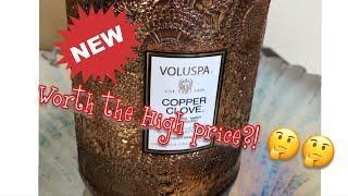 Voluspa Candle Review  Copper Clove [upl. by Atiuqehs]