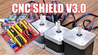 Arduino CNC Shield Tutorial  Control Stepper Motors using CNC Shield V30 [upl. by Dyraj]