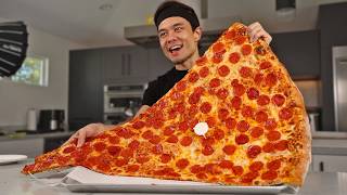 7780 calorie MASSIVE Slice of Pizza Challenge 36quot [upl. by Akselaw]