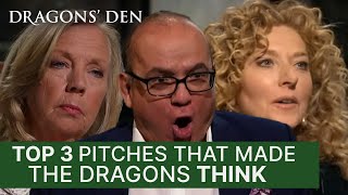 Top 3 Pitches Where A Dragon Contemplates Giving An Entrepreneur A Job  Dragons Den [upl. by Nalani]