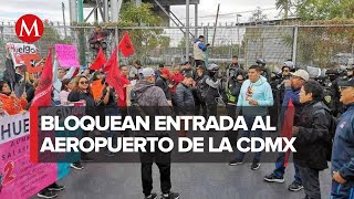 Personal del Colegio de Bachilleres bloquea Eje 1 Norte en CdMx [upl. by Enyalaj382]