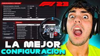 ¡La MEJOR CONFIGURACIÓN de VOLANTE en el F1 23 Logitech G29 [upl. by Elatan]