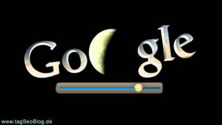 Lunar eclipse  google DOODLE Mondfinsternis [upl. by Malim]