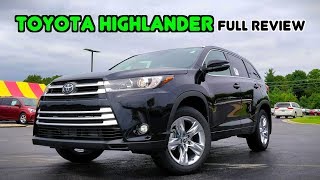 2019 Toyota Highlander FULL REVIEW  The ThreeRow Sales King [upl. by Arv927]