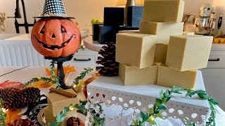 How to Make Block Soap with a Tall and Skinny Mold Handmade Almond Milk Autumn Soap Recipes [upl. by Saalocin]