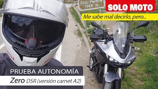 Zero DSR moto eléctrica  Prueba de autonomía  Review en español [upl. by Champagne551]