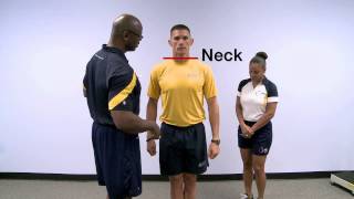 Official Navy PRT Body Composition Assessment Demonstration [upl. by Aicirtap]