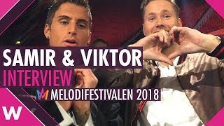 Samir amp Viktor quotShufflaquot  Melodifestivalen SF2 Gothenburg Interview [upl. by Letnohc]