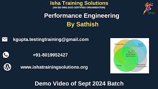 Performance Engineering Demo on 19th Sept 2024ContactWhatsApp us on 918019952427 to enroll [upl. by Keram222]