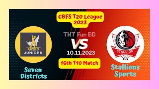 Seven Districts vs Stallions Sports  SVD v STP  CBFS T10 League Live Score Streaming amp Update 2023 [upl. by Hehre107]