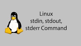 Learn Linux 22  stdin stdout stderr Command [upl. by Maharg]