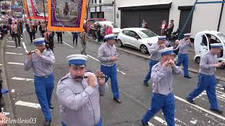 Northern Ireland Centenary Banner Parade  Ballymena 210821 Full Parade 4K [upl. by Nylyahs]