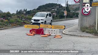 Les conséquences de léboulement de Maurienne [upl. by Ecinereb]