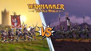 Old World Live Battle Report The Empire vs Dark Elves [upl. by Hays]