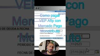 Como pagar VEP de AFIP con Mercado Pago monotributo afip monotributo vep mercadopago [upl. by Rehpotsirh]