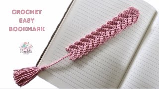 Crochet Easy Bookmark  Beginner Tutorial 💕 [upl. by Nauaj765]