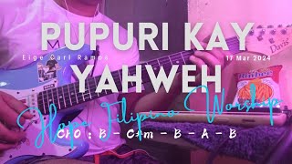 Hope Filipino Worship  Papuri Kay Yahweh  Guitar Cover with CHORDS [upl. by Glarum]