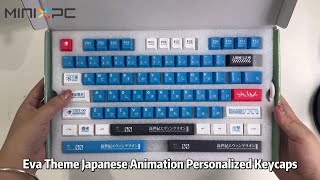 Unboxing：Eva Theme Japanese Animation Personalized Keycaps [upl. by Hannahs972]