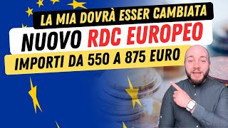 🎉 NUOVO Reddito di cittadinanza europeo 2023 💶 550875 euro Le differenze con MIA [upl. by Strohben]