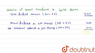 Calculation of Gain on reissue when only a Part of Shares Forfeited are reissued Alok Ltd [upl. by Romney399]