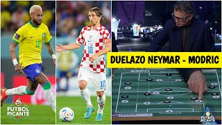 BRASIL vs CROACIA NEYMAR tiene que sacrificarse para ayudar a marcar a LUKA MODRIC  Futbol Picante [upl. by Ojybbob606]