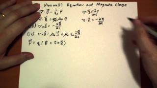 733 Maxwells Equation and Magnetic Charge [upl. by Einoj888]