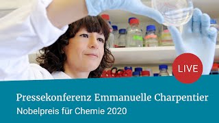 Emmanuelle Charpentier  ChemieNobelpreis 2020  Pressekonferenz LivestreamMitschnitt [upl. by Savdeep967]