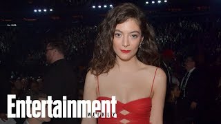 Lorde Had A Powerful Message Sewn Onto Her Grammys Dress  News Flash  Entertainment Weekly [upl. by Kwang]