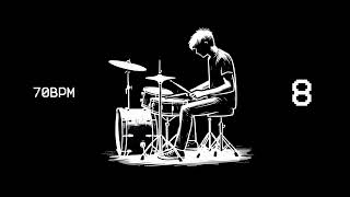 70 BPM  Drum Track 44 [upl. by Nnyltiak]