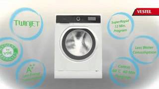 Vestel Washing Machines Aramides IFA 2011 YouTube [upl. by Risan]