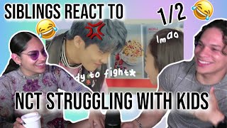 Siblings react to quotNCT struggling with kidsquot 😂😈😎 12 [upl. by Enialahs594]